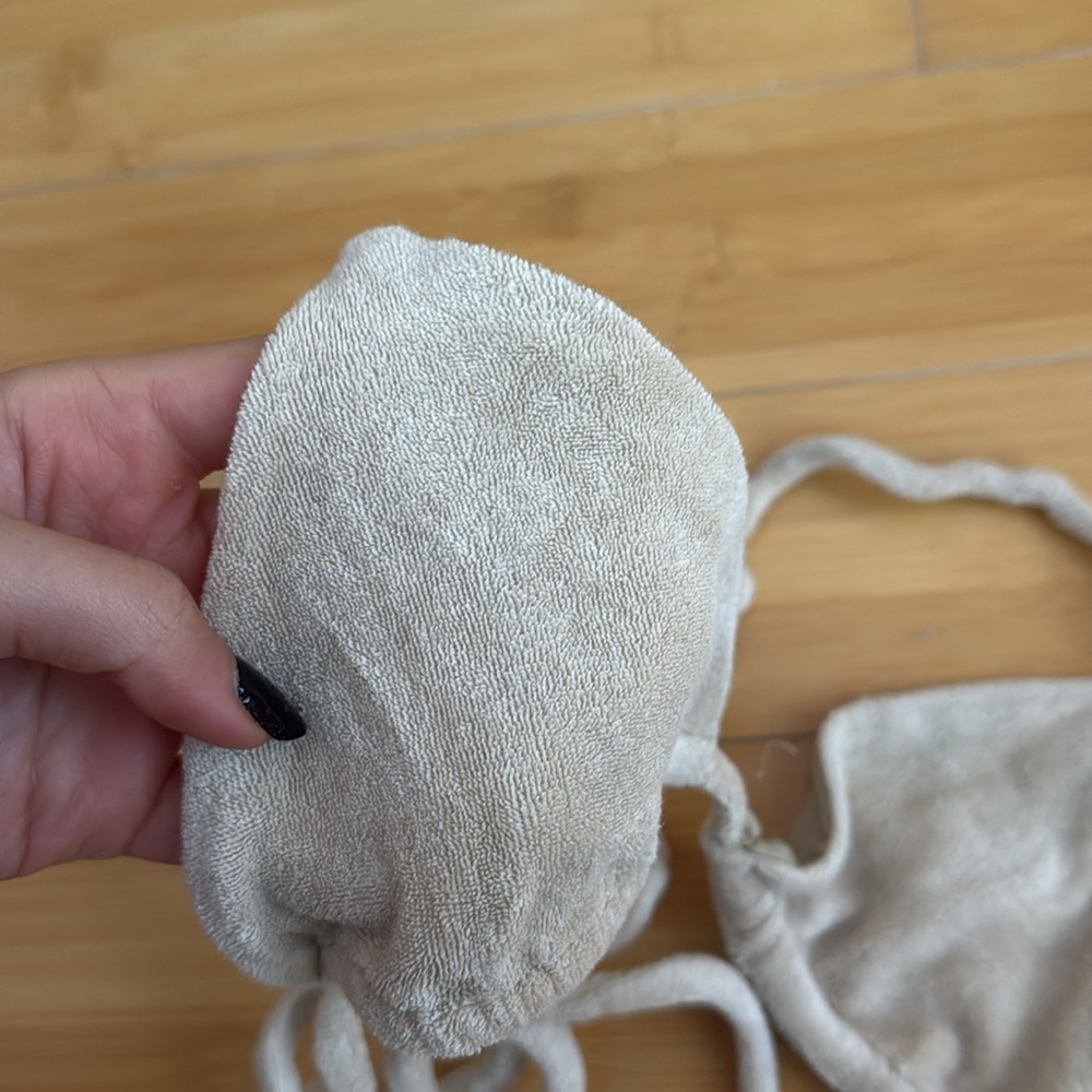 Frankies Bikinis tan towel material l string bikini - Picture 2 of 4